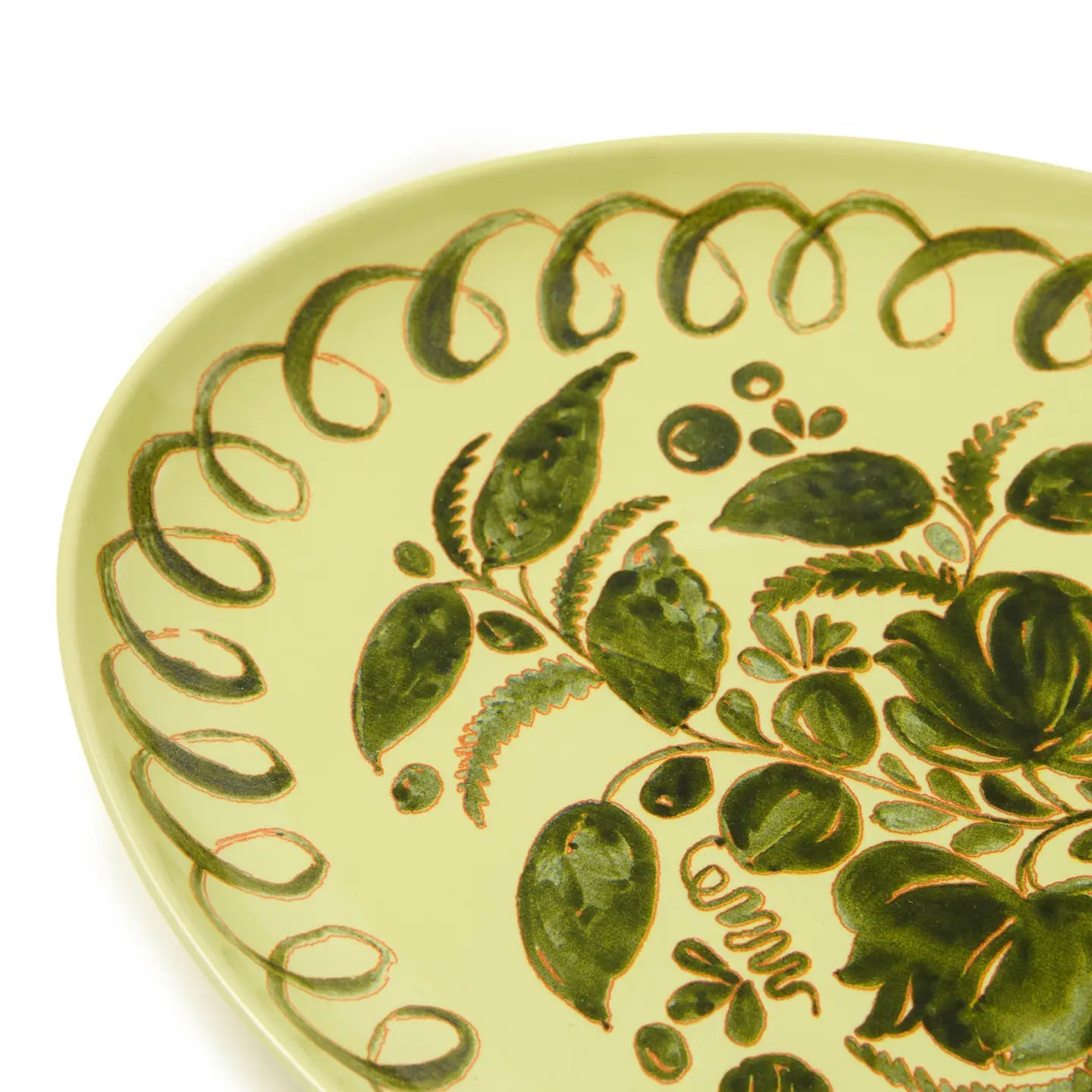 Amalfi Oval Tray - Lime