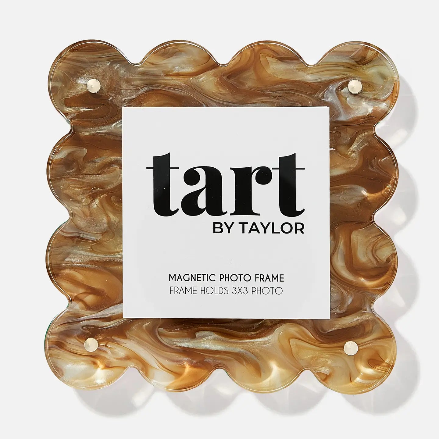 Brown Marbled Acrylic Frame - Square