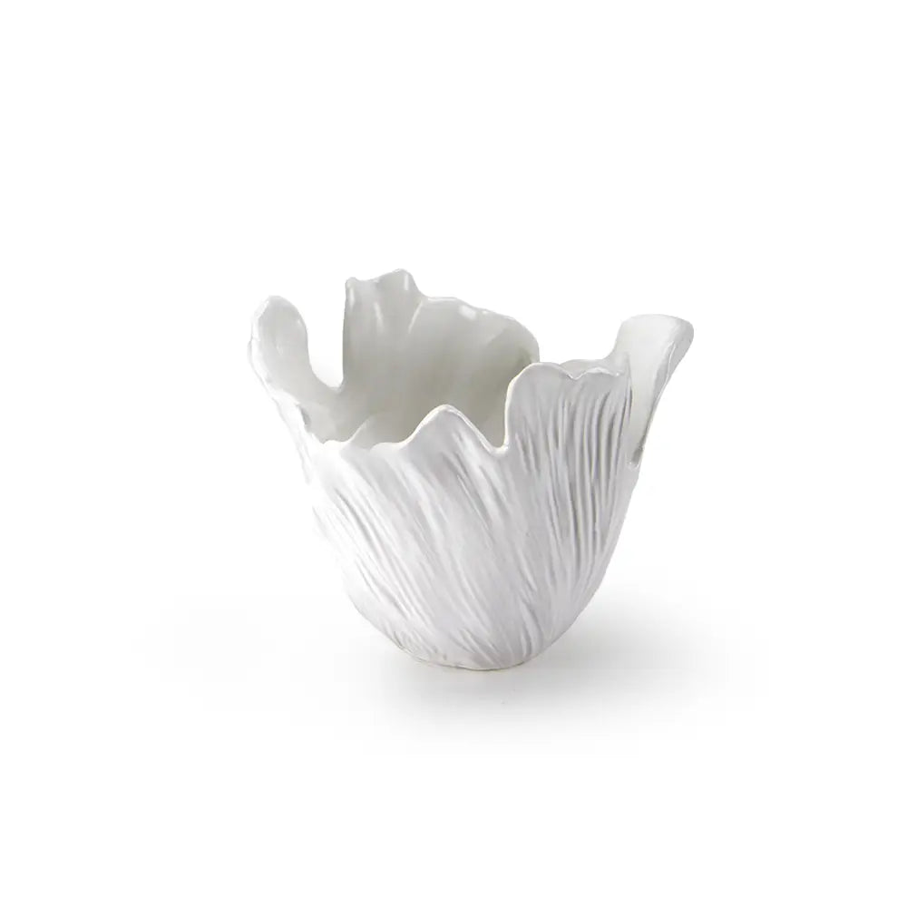 Matte White Flare Vase