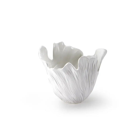 Matte White Flare Vase