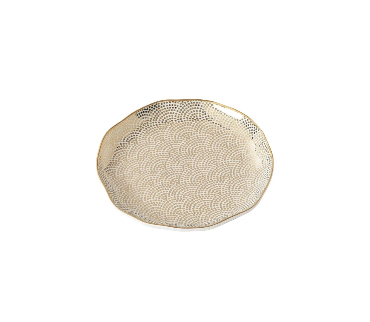 Gold Sensu - Round Appetizer/Dessert Plate