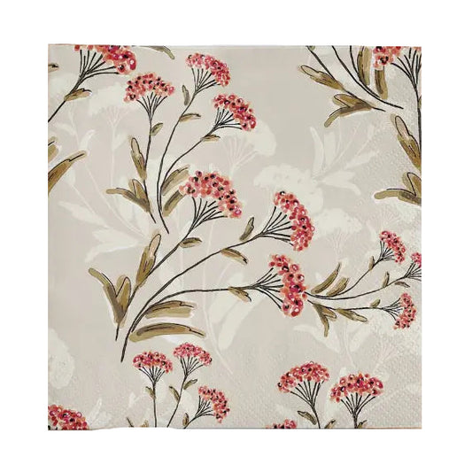 Cocktail Napkin - Berry Floral