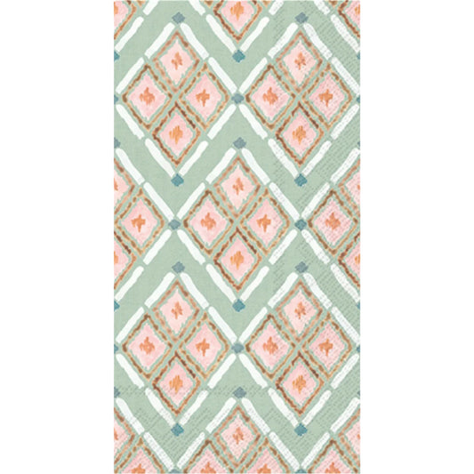 Guest Napkin - Watercolor Diamonds