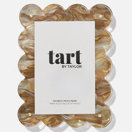 Brown Marbled Acrylic Frame - Rectangle