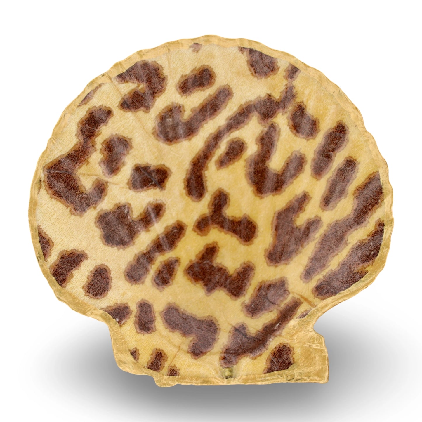 Decoupage Shell/Scallop - Leopard
