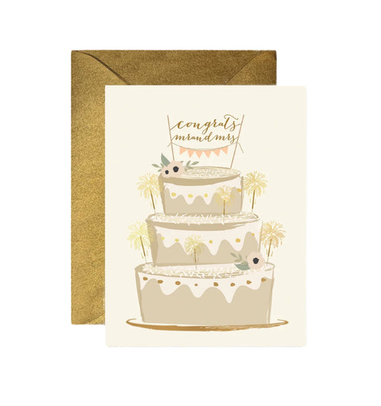 Card - Sparkler Wedding Cake