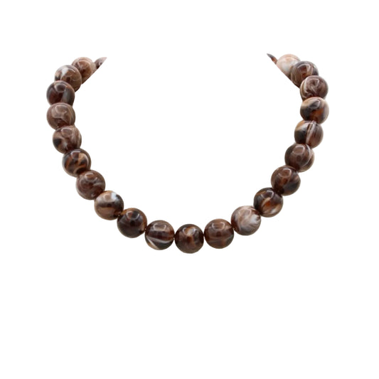 Brown Beaded Necklace