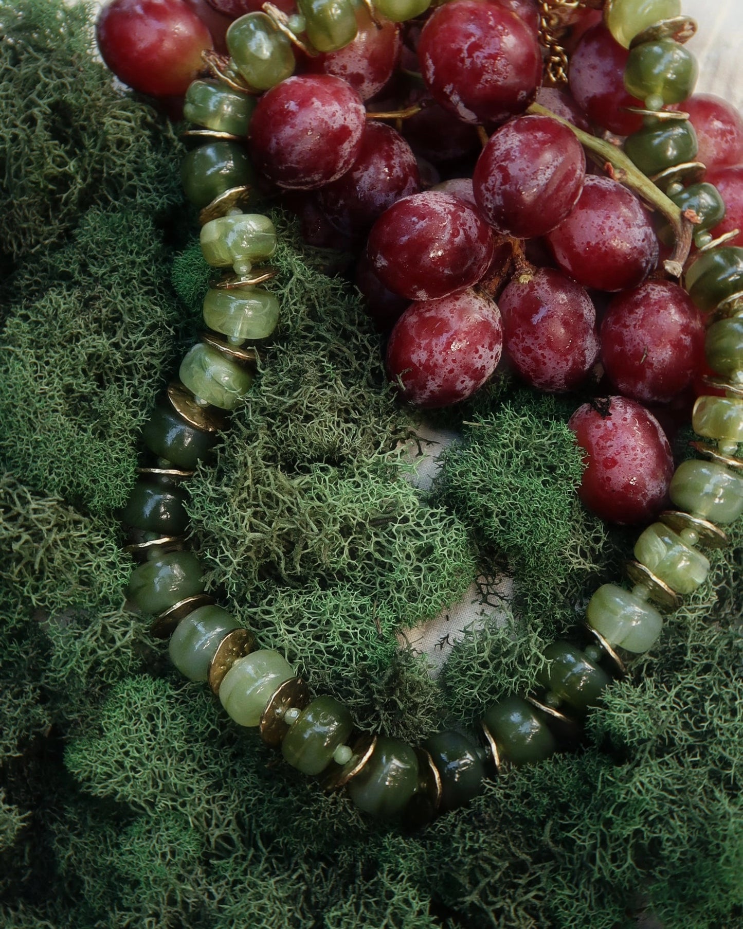 Green Beaded Necklace