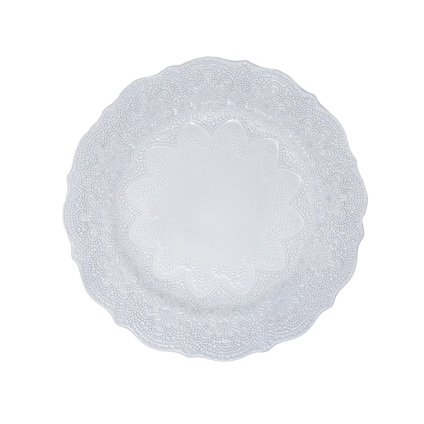 Merletto White Dinner Plate