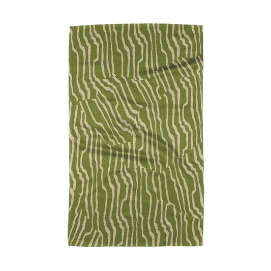 Tea Towel - Stripe Funk Grounds Green