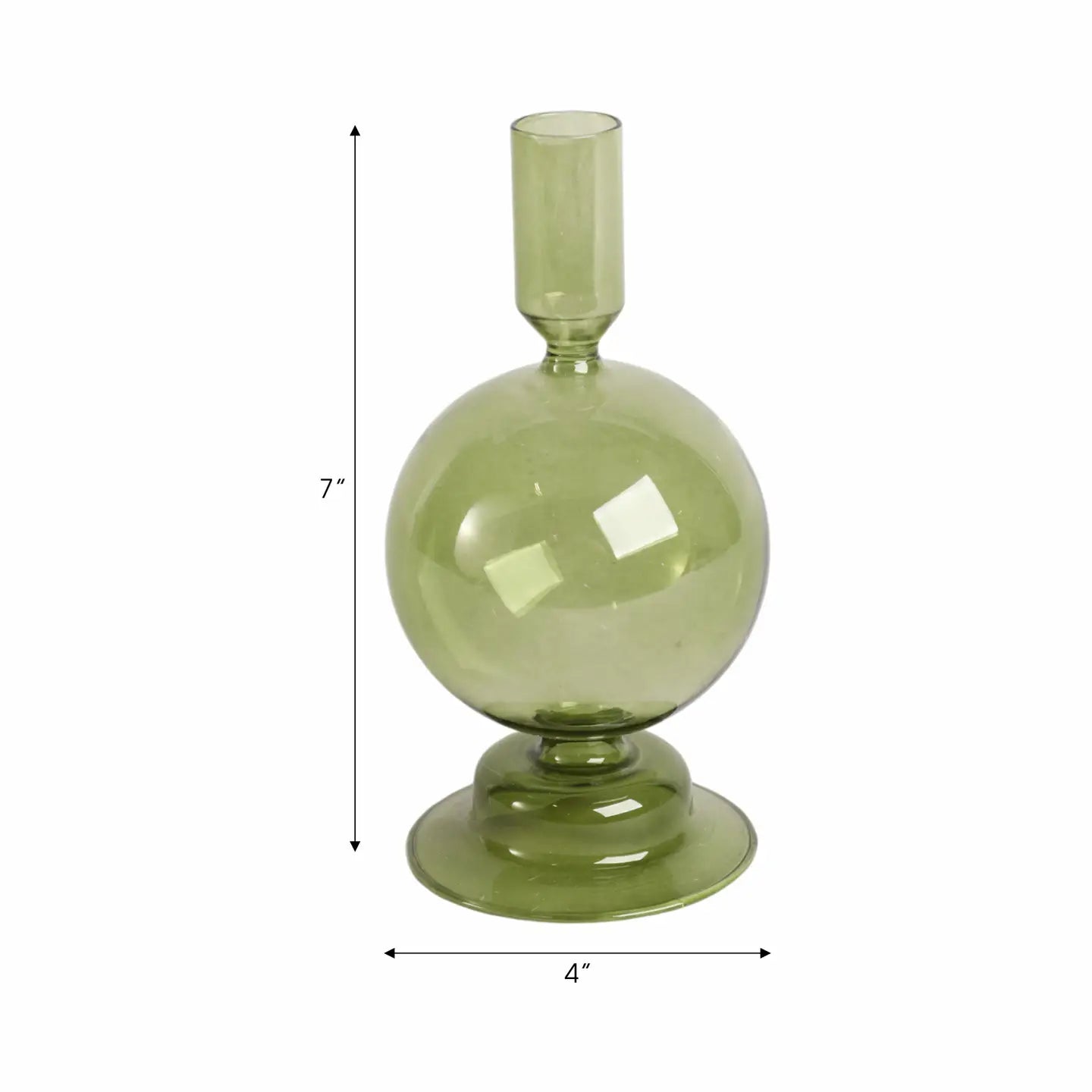 Taper Candle Holder - Green