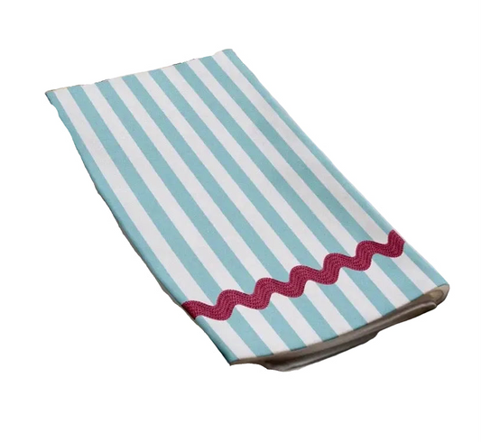 Guest Napkin - Blue Ric Rac