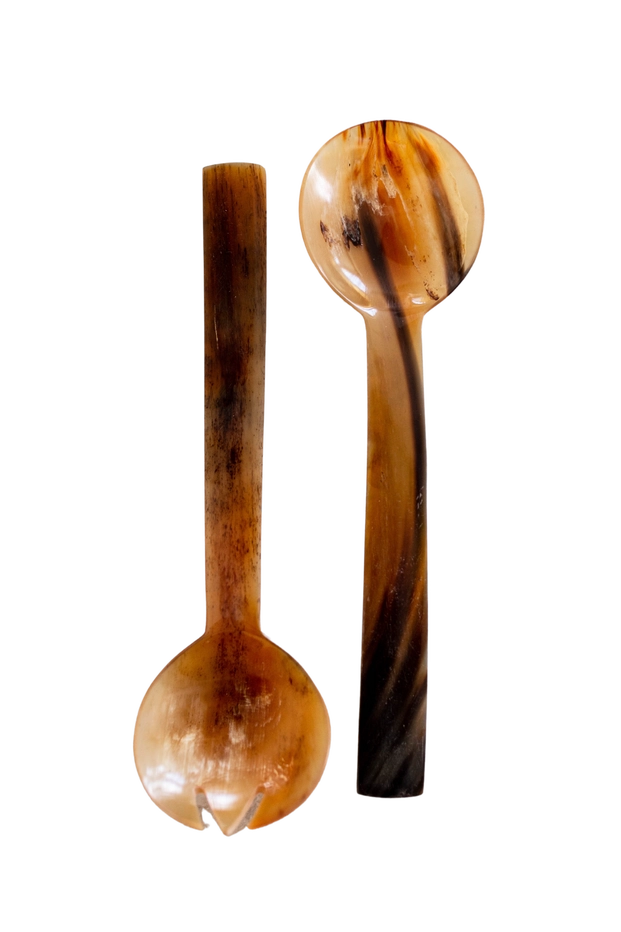 Salad Servers S/2 - Horn