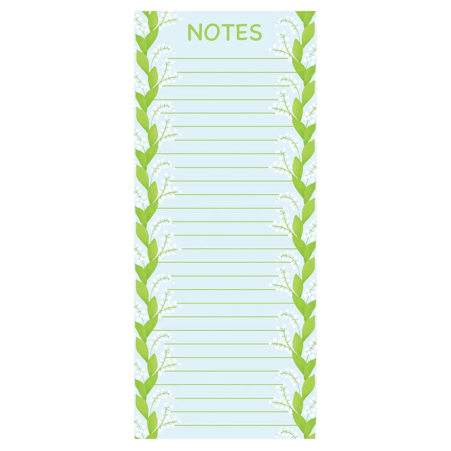 Lily of the Valley Notepad - Long