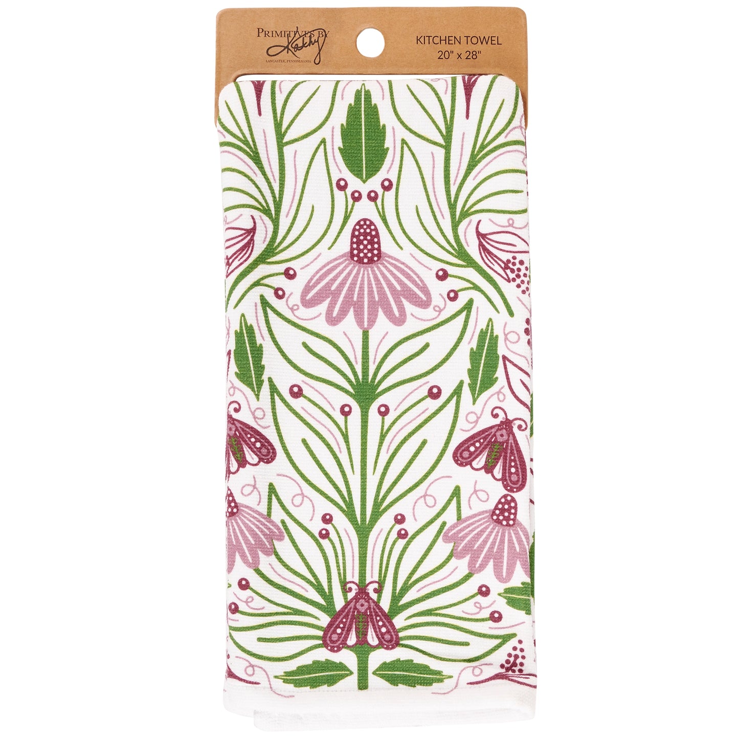 Tea Towel - Purple Floral