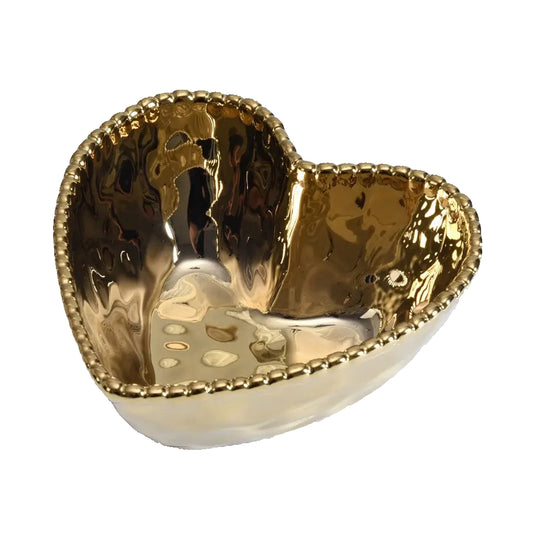 Gold Porcelain - Heart Bowl