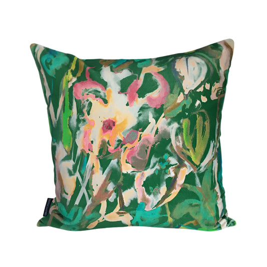 Abstract Floral Green - 20x20