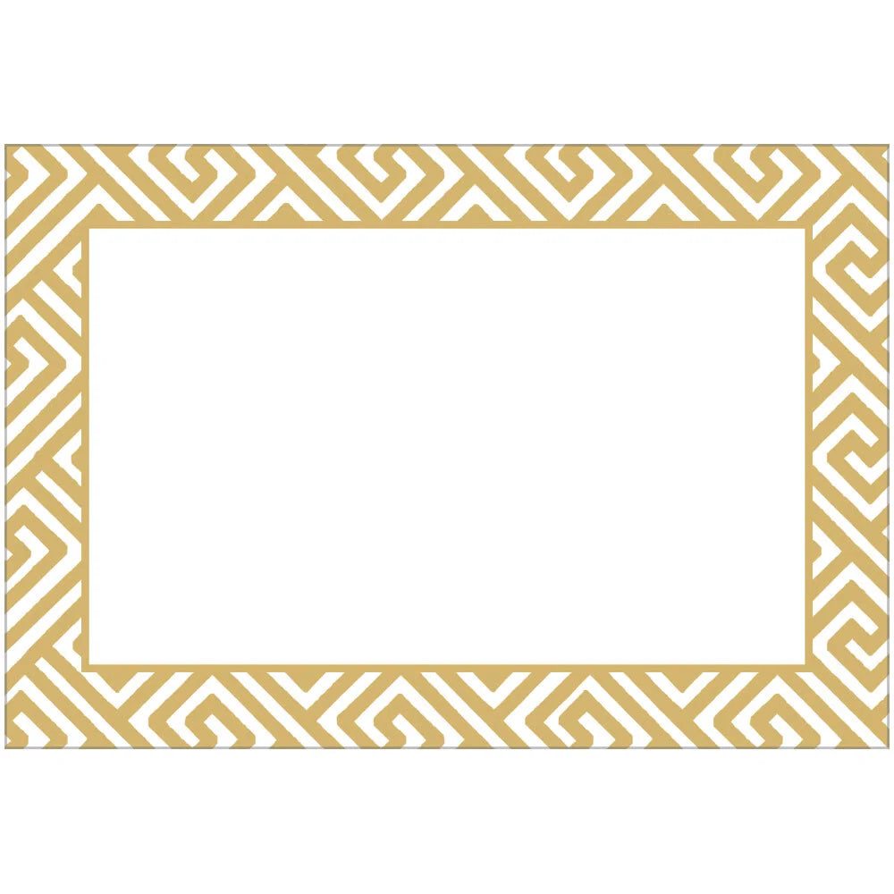 Place Cards S/8 - Gold Fretwork