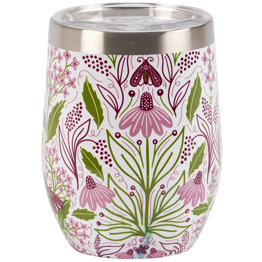 Short Tumbler - Purple Floral