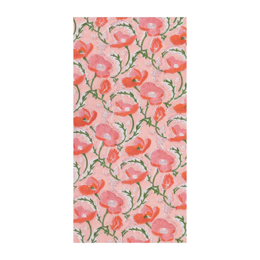 Guest Napkin - Pink Poppy