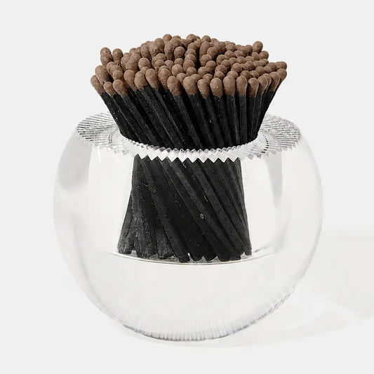 Acrylic Match Striker - Round/Espresso Matches
