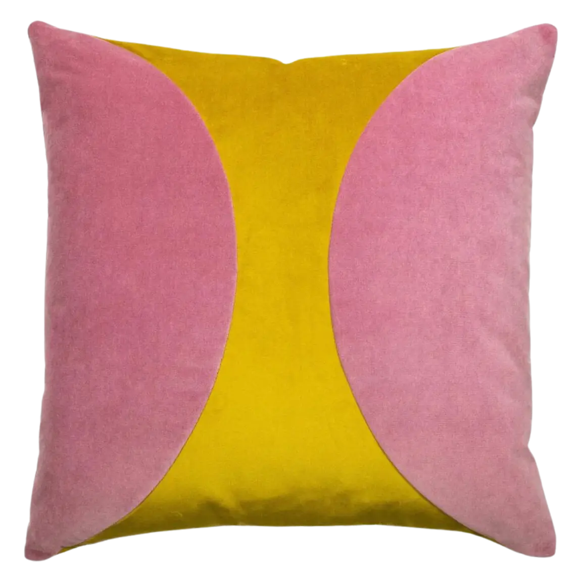 Geo Banded Pillow Pink/Gold - 22x22