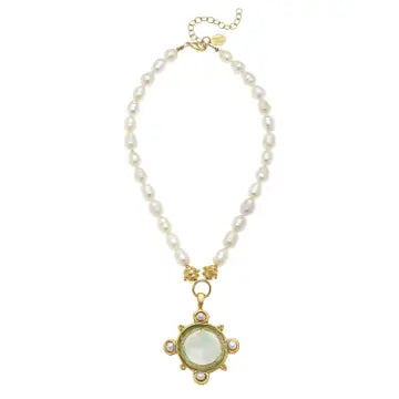 Venetian Glass Pearl Necklace