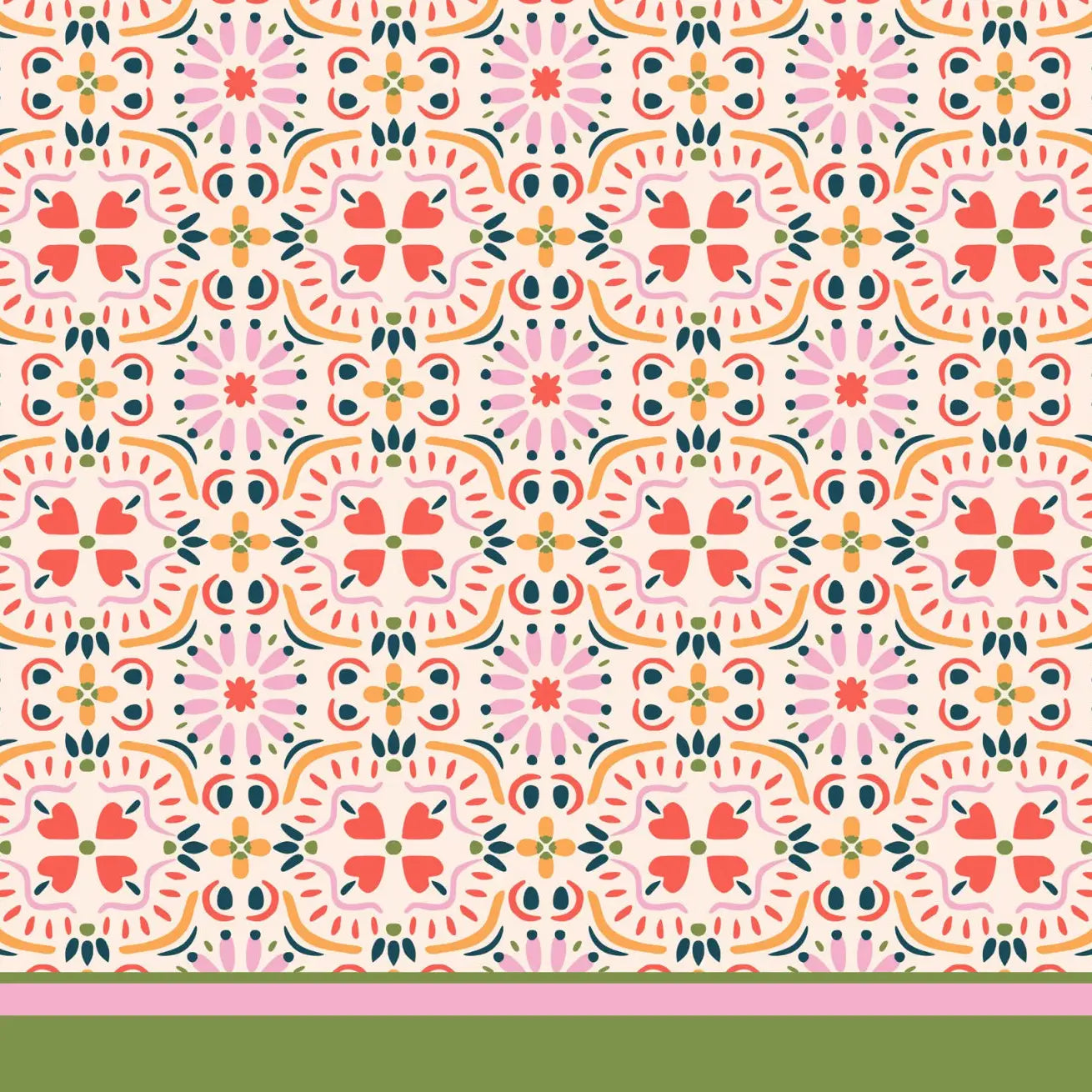 Cocktail Napkin - Colorful Ikat