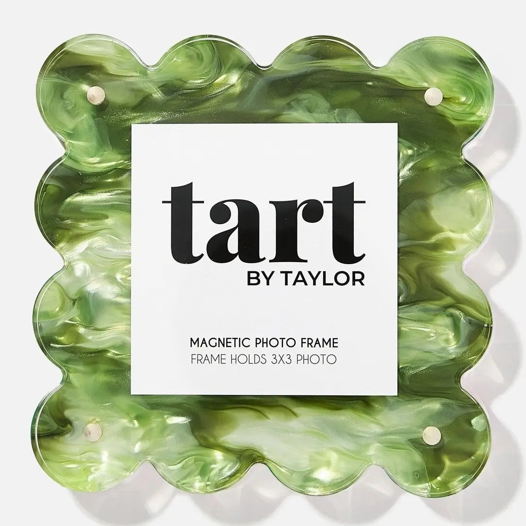 Green Marbled Acrylic Frame - Square