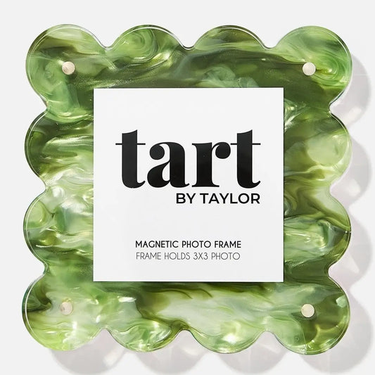 Green Marbled Acrylic Frame - Square