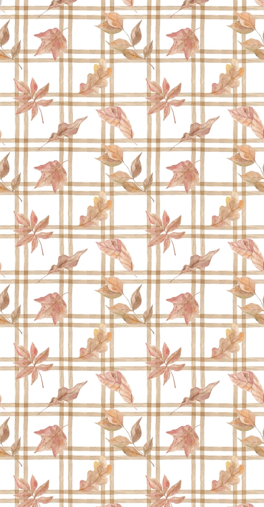 Guest Napkin - Gingham Leaves