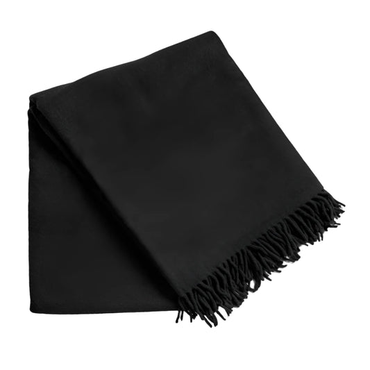 Fringe Throw - Black