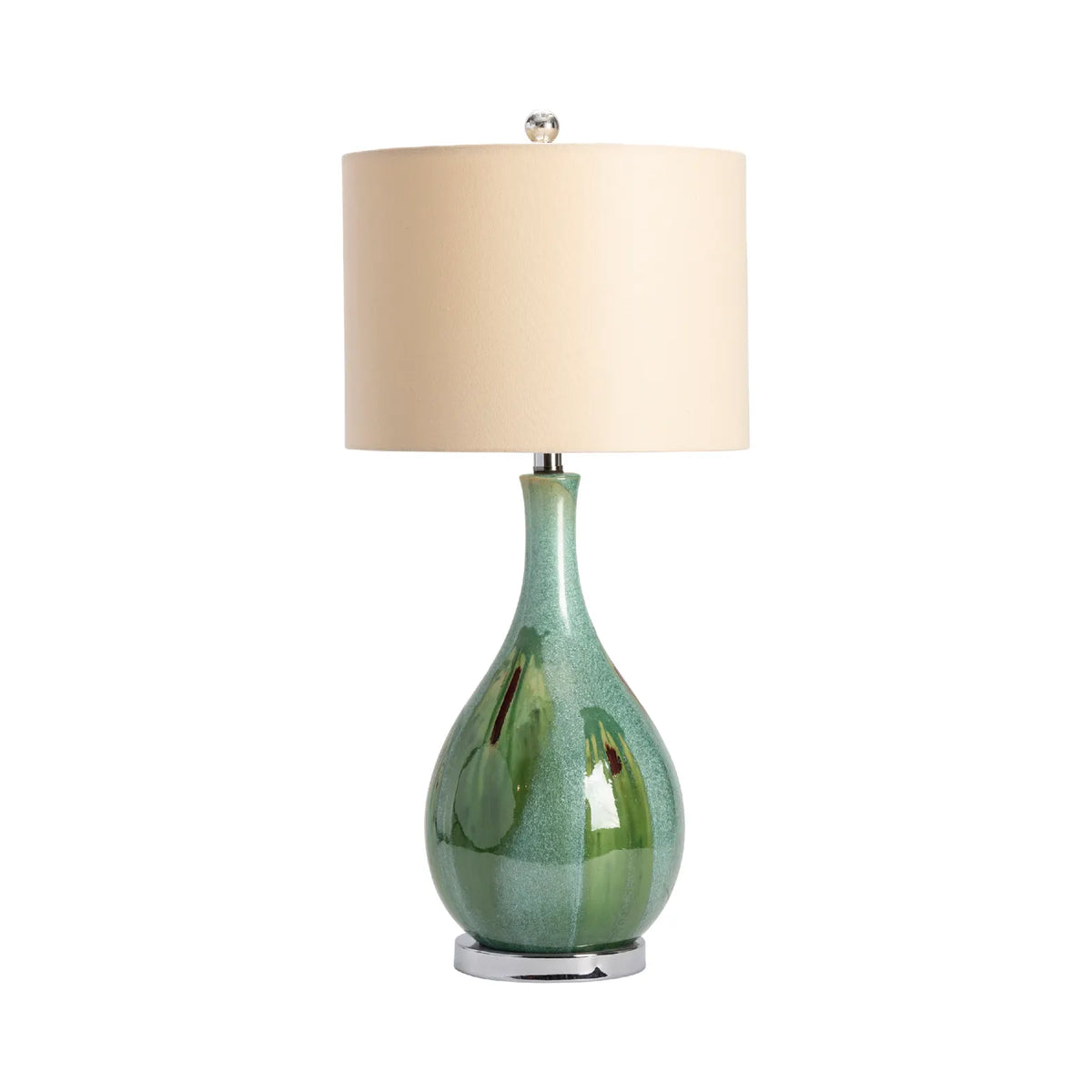 Green Abstract Table Lamp