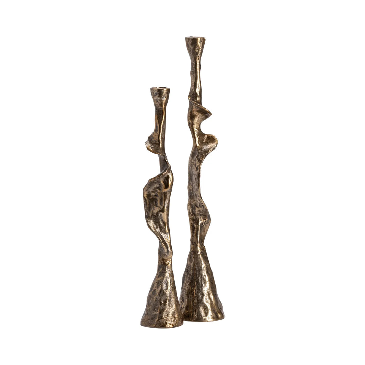 Twisted Taper Candlesticks S/2