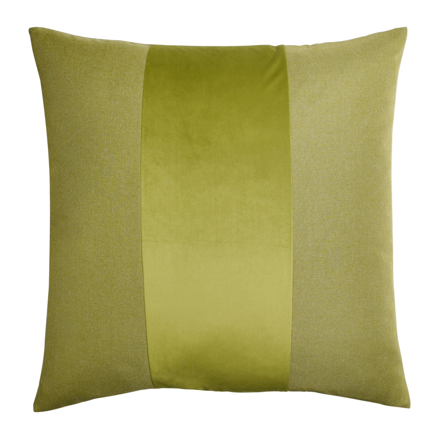 Citron Banded Pillow - 24x24