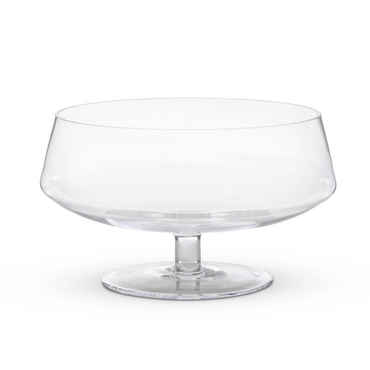 Clear Glass Footed Bowl