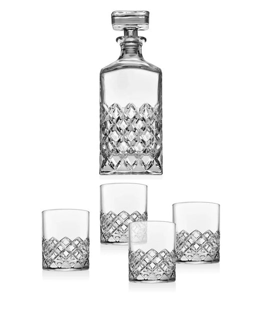 Hatch Decanter & Glass S/5