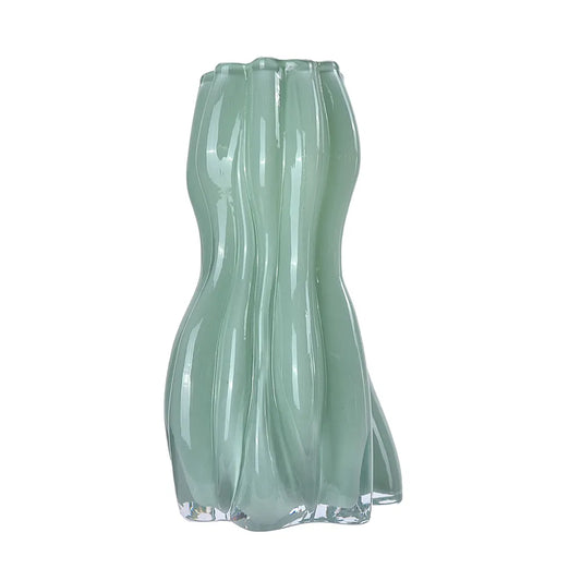 Celadon Glass Vase