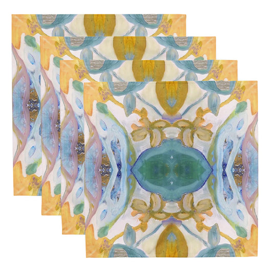 Golden Orchid Napkin S/4