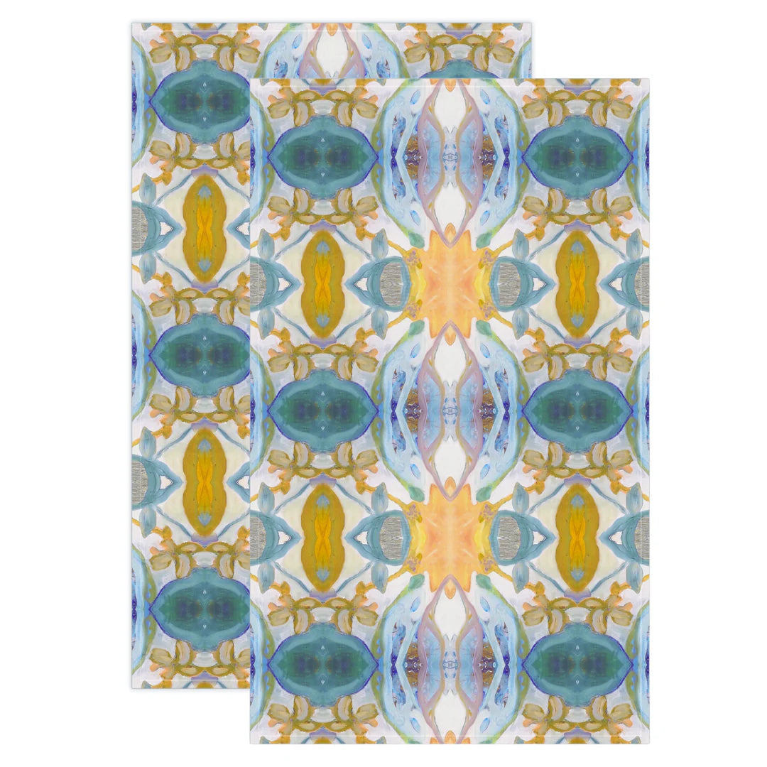 Tea Towel S/2 - Golden Orchid