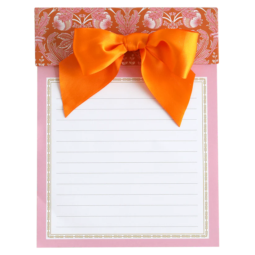 Orange Damask Notepad