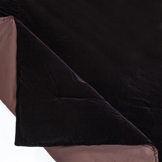 Estelle Velvet Comforter Set - Queen - Cocoa
