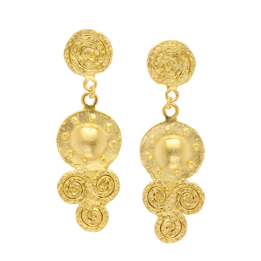 Sardinia Gold Dangle Earring