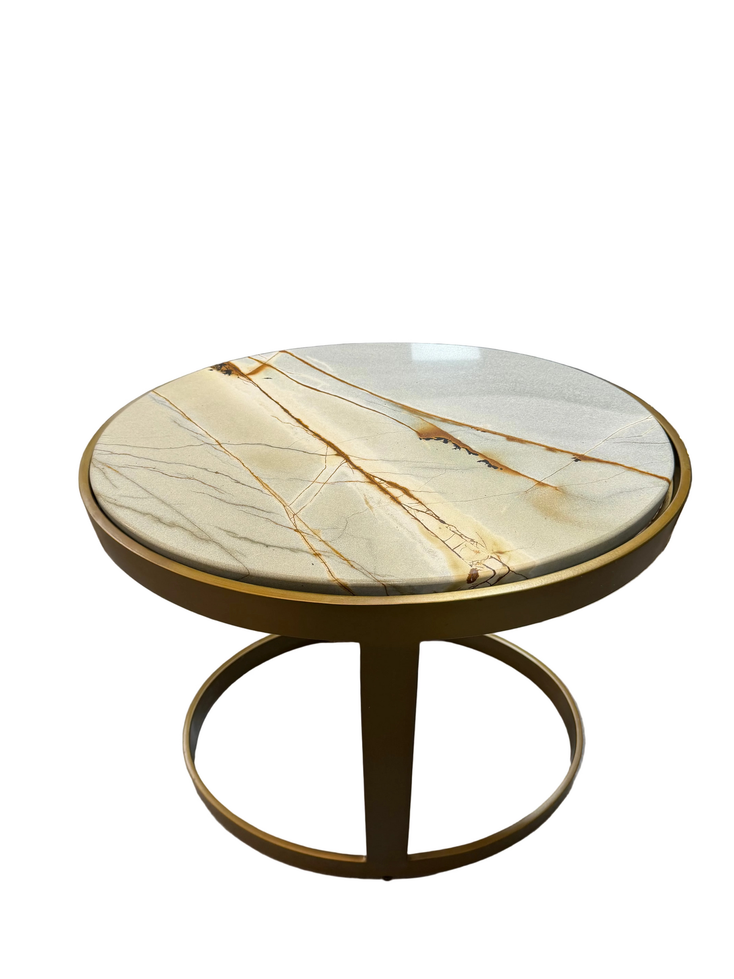 Oval Multi Marble Accent Table