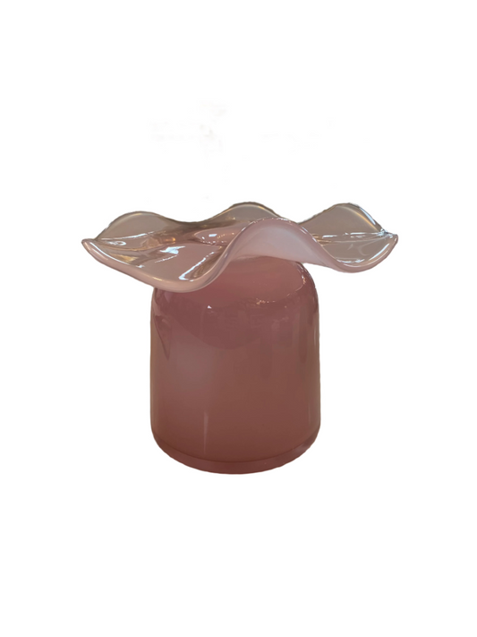 Ruffled Bud Vase - Jumbo/Pink