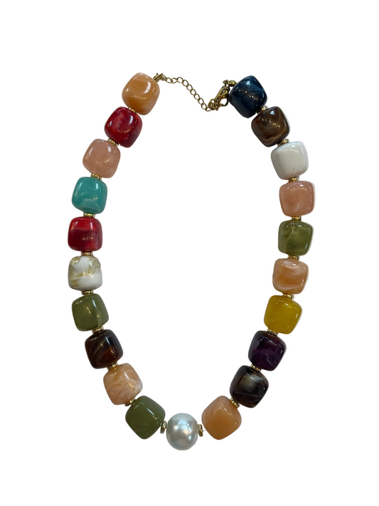 Mixed Beaded Necklace