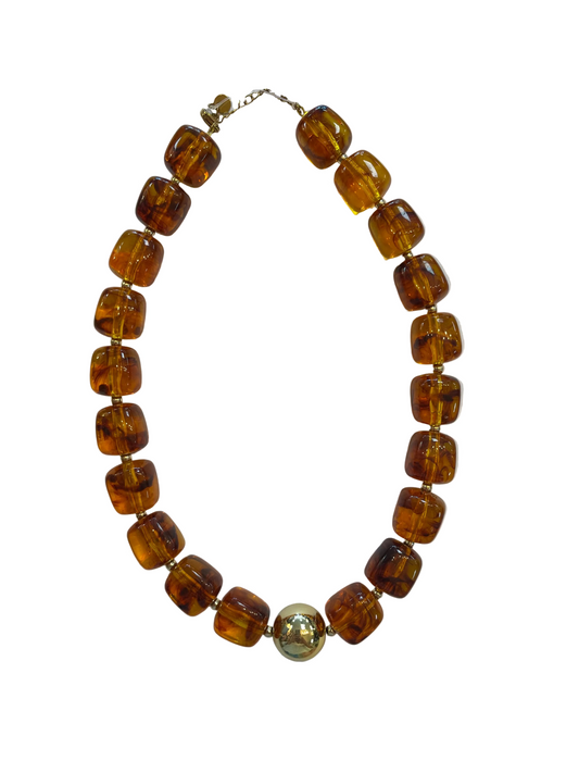 Amber Beaded Necklace