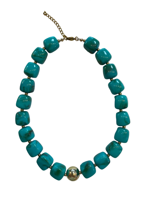 Turquoise Beaded Necklace
