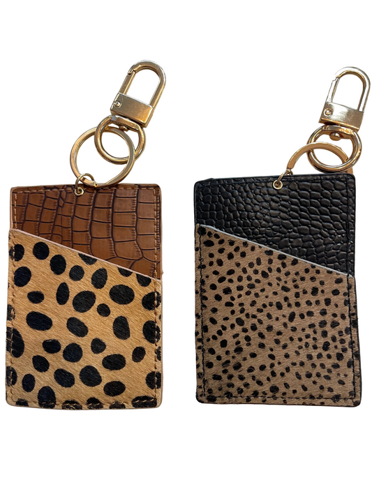 Animal Print Card Holder/Keychain