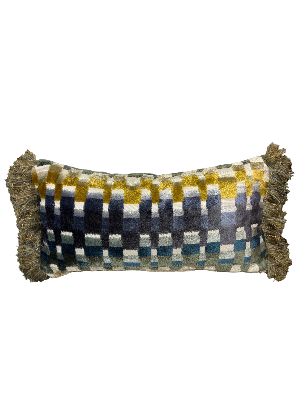 Multi Checkered Micro Pillow - 8x16